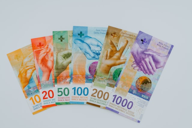 Banknoty w walucie franka szwajcarskiego
